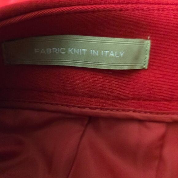 Talbots Fabric Knit In Italy Red Business Work Casual Women's Pants 4 - Picture 3 of 5